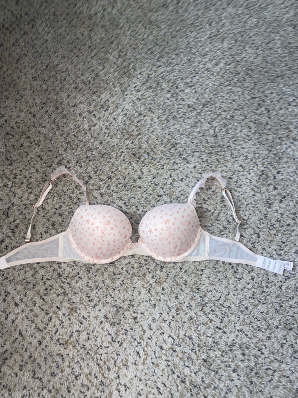 Victoria's Secret Light Pink Floral Push-Up Bra